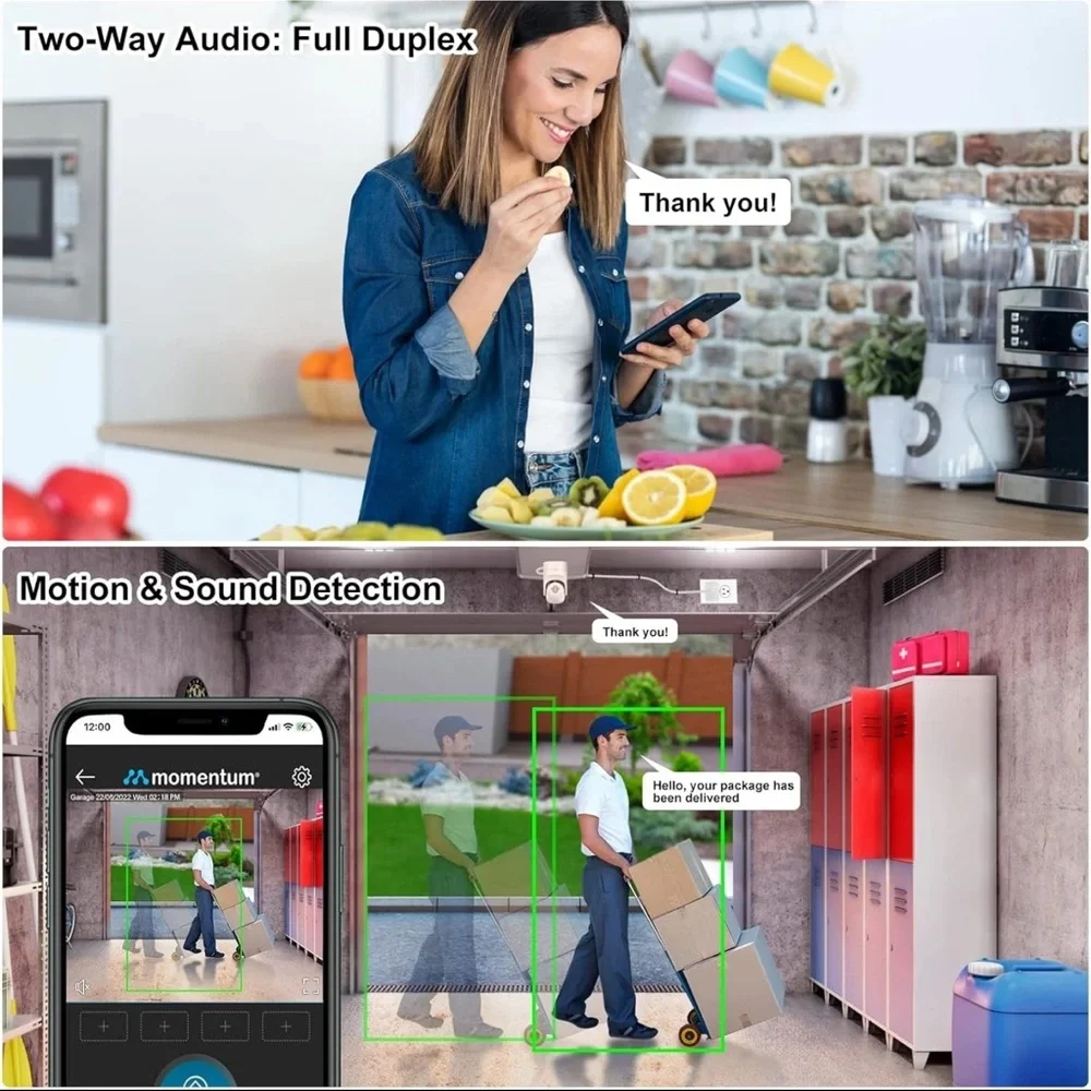 Momentum NIRO 2 White WiFi Garage Controller and Camera